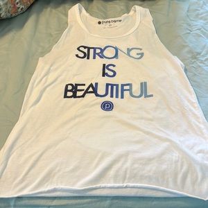 EUC Pure Barre “strong is beautiful” tank
